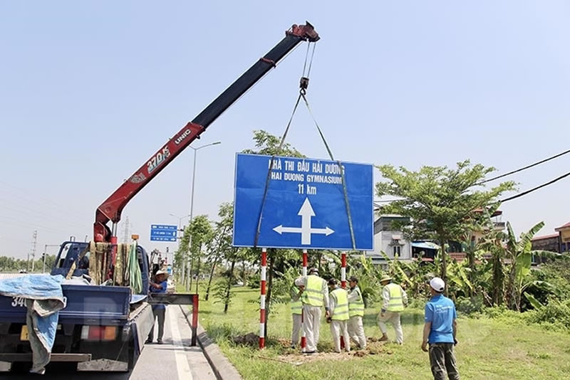 Thi công Biển Báo Giao Thông Phản Quang Vinh Nghệ An Hà Tĩnh