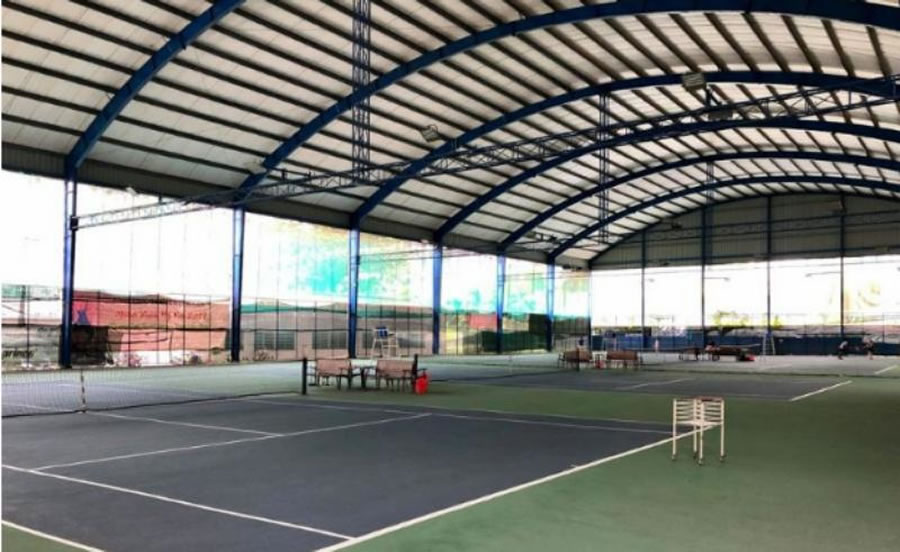 Thi công Làm Mái che xếp di động sân pickleball Vinh Nghệ An