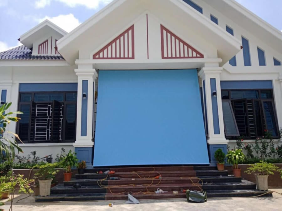 Bạt che tự cuốn che nắng mưa  Vinh Nghệ An