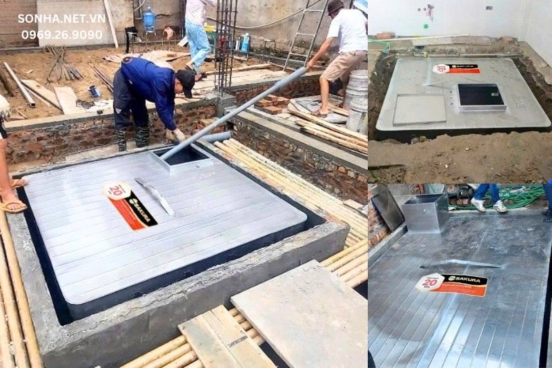 Bể nước &acirc;m ngầm inox Vinh Nghệ An