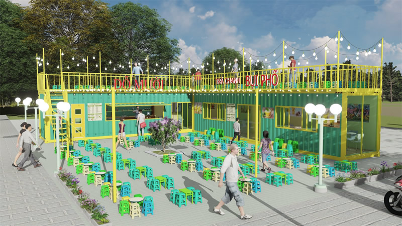 Thiết kế thi công Container cà phê nhà hàng